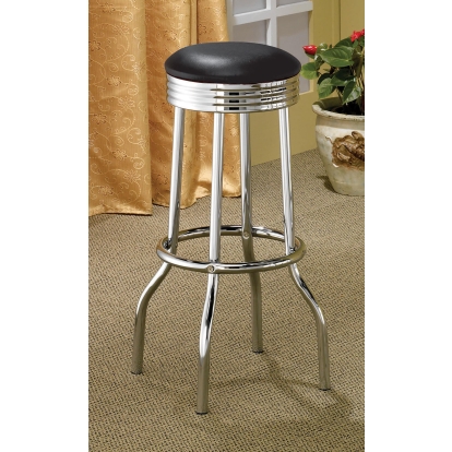Coaster Retro Contemporary Swivel Bar Stool Model 2408
