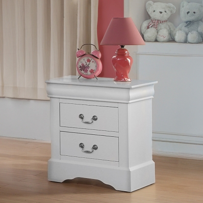 ACME Louis Philippe III White Nightstand Model 24503