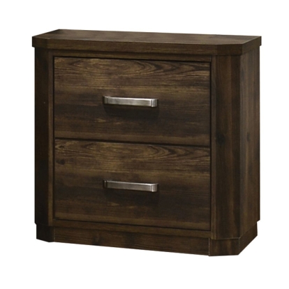 ACME Elettra Rustic Walnut Nightstand Model 24853
