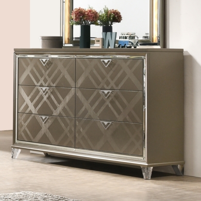 ACME Skylar Dark Champagne Dresser Model 25325