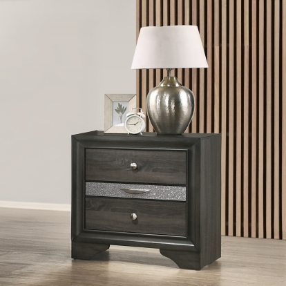 ACME Naima Gray Nightstand Model 25973