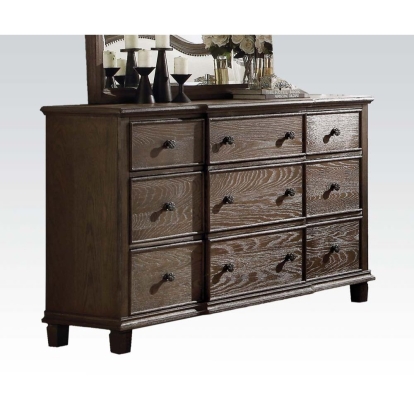 ACME Baudouin Weathered Oak Dresser Model 26115