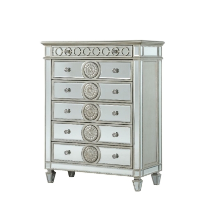 ACME Varian Mirrored & Sliver Chest Model 26156