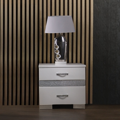 ACME Naima II White High Gloss Nightstand Model 26773