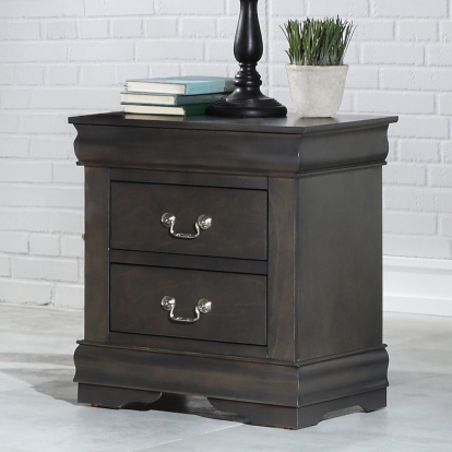 ACME Louis Philippe Dark Gray Nightstand Model 26793
