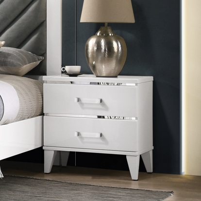ACME Chelsie White Nightstand Model 27393