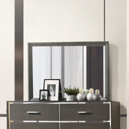ACME Escher Gray Oak Mirror Model 27654