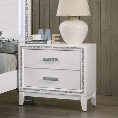 ACME Haiden White Nightstand Model 28453