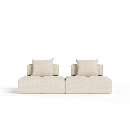 Divani Casa Mondo Modern Modular Beige Fabric Sectional Sofa-2-Piece Sectional 81639 VGOD-ZW-22033-MOD-BGE-2-Piece Sectional