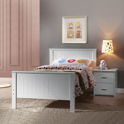 ACME Bungalow White Twin Bed Model 30025T