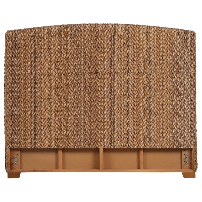Coaster Laughton Coastal Amber Queen Banana Leaf Headboard & Hardware, Box 1 Of 2 Model 300501Qb1