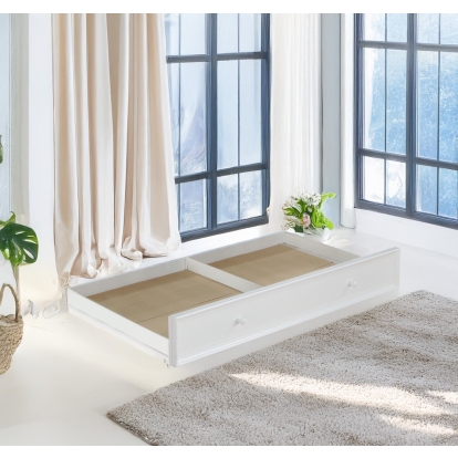 ACME Rapunzel White Trundle Twin Model 37348