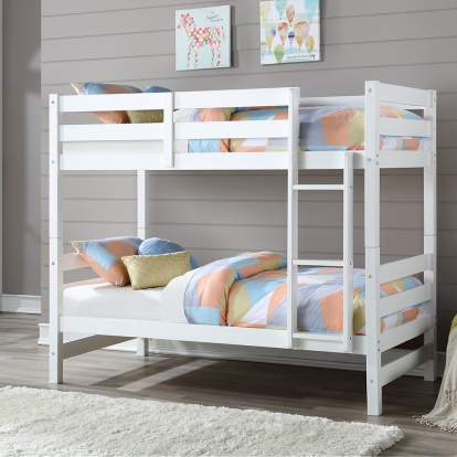 ACME Ronnie White Bunk Bed (Twin | Twin)Model 37785