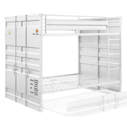 ACME Cargo White Bunk Bed (F/F) Model 37885