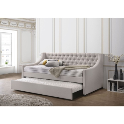 ACME Lianna Fog Fabric Daybed with Trundle (Twin) Model 39395