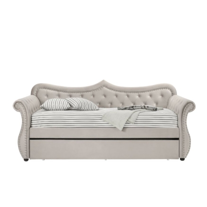 ACME Adkins Beige Linen Daybed with Trundle (Twin) Model 39430