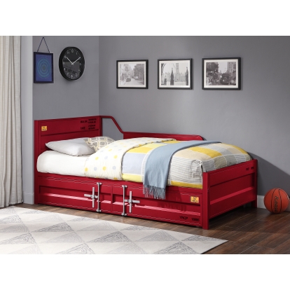 ACME Cargo Red Daybed with Trundle (Twin) Model 39895