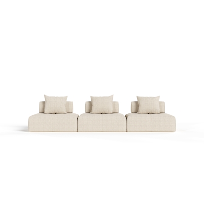 Divani Casa Mondo Modern Modular Beige Fabric Sectional Sofa-3-Piece Sectional 81638 VGOD-ZW-22033-MOD-BGE-3-Piece Sectional