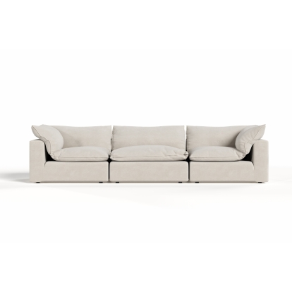 Divani Casa Garman Modern Light Grey Modular Sectional Sofa-3-Piece Sectional 83554 VGKKKF2651-MOD-GRY-SECT-3-Piece Sectional