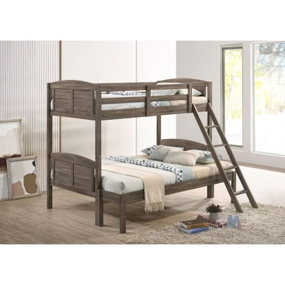 Coaster Flynn Farmhouse Weathered Brown Twin / Full Bunk Bed Model 400809-Sm