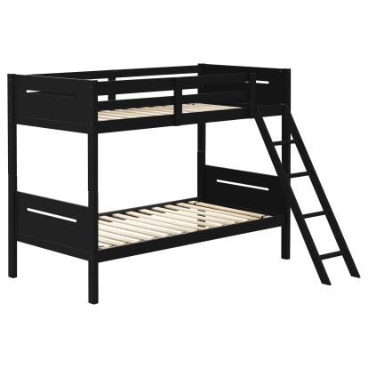 Coaster Littleton Transitional Twin / Twin Bunk Bed Model 405051Blk