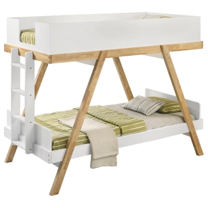 Coaster Frankie Mid-Century Modern Twin / Twin Bunk Bed Model 460570T-Sm