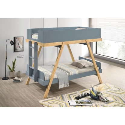 Coaster Frankie Mid-Century Modern Twin / Twin Bunk Bed Model 460572T
