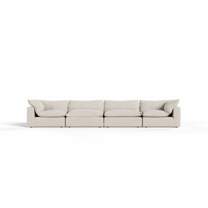 Divani Casa Garman Modern Light Grey Modular Sectional Sofa-4-Piece Sectional 83555 VGKKKF2651-MOD-GRY-SECT-4-Piece Sectional