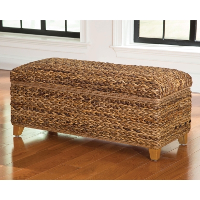 Coaster Laughton Coastal Amber Storage Bench Model 500215