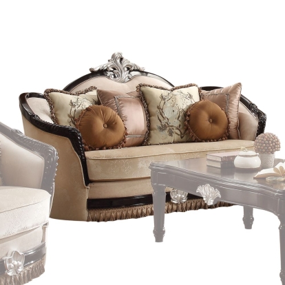 Acme Ernestine Loveseat with 6 Pillows Model 52111