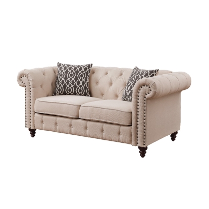 Acme Aurelia Loveseat with 2 Pillows Model 52421