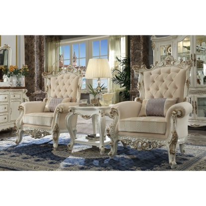 Acme Picardy II Accent Chair with Pillow Model 53463