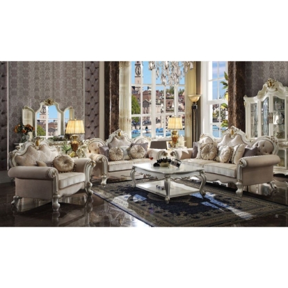 Acme Picardy Sofa with 7 Pillows Model 55460