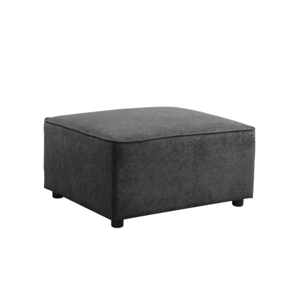 ACME Silvester Gray Fabric Ottoman Model 56876