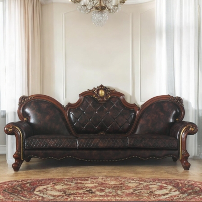 Acme Picardy Oversized Sofa with 5 Pillows Model 58220