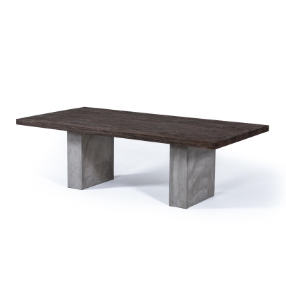 Modrest Renzo Modern Oak & Concrete 94" Dining Table Oak Dining Table 73333 VGGRRENZO-94