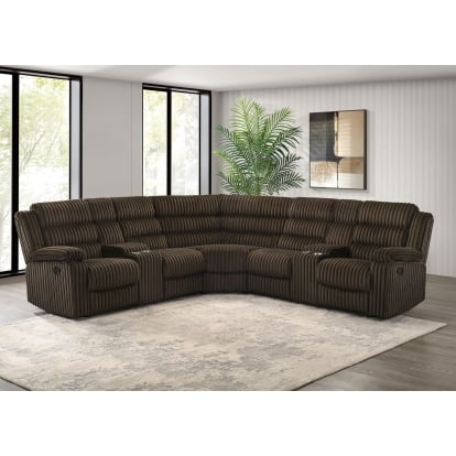 Coaster Atkinson Transitional Reclining Sectional 3Pcs Set Model 601510