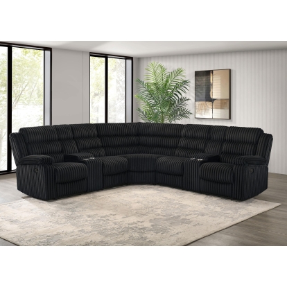 Coaster Atkinson Transitional Reclining Sectional 3Pcs Set Model 601520