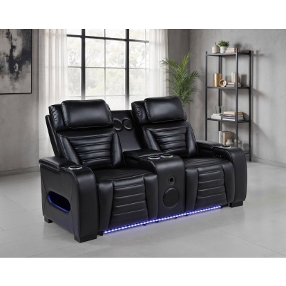 Coaster Zuma Contemporary Dual Power Reclining Loveseat Model 603252Pp