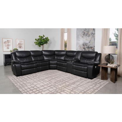 Coaster Sycamore Transitional 3 Pc Power Sectional Model 610200P