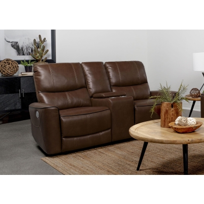Coaster Greenfield Contemporary Power Reclining Loveseat Model 610265P