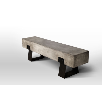 Modrest Haring Modern Concrete Bench Grey Bench 72586 VGGR611290