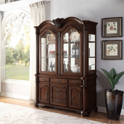 ACME Chateau De Ville Espresso Buffet & Hutch Model 64079A
