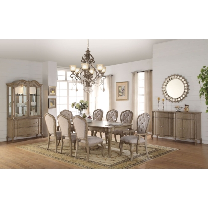 ACME Chelmsford Antique Taupe Dining Table Model 66050