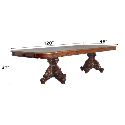 ACME Picardy Honey Oak Dining Table Model 68220