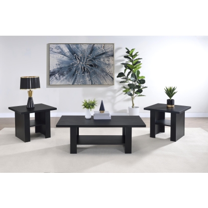 Coaster Rodez Transitional Black Coffee Table Model 700345