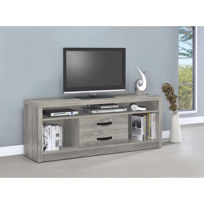 Coaster Burke Transitional Grey Driftwood 59" Tv Stand Model 701024