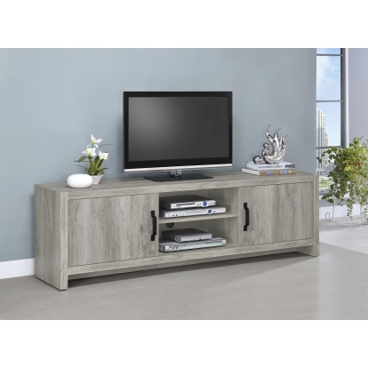 Coaster Burke Transitional Grey Driftwood 71" Tv Stand Model 701025