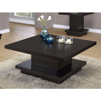 Coaster Reston Contemporary Cappuccino Coffee Table Model 705168
