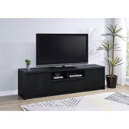 Coaster Winfield Contemporary Black 78" Tv Stand Model 706223